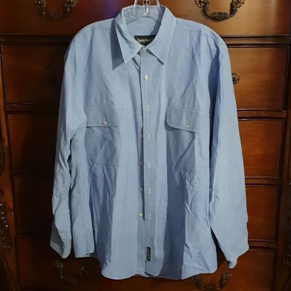 Timberland Other - Men's Timberland Weathergear Blue Button Down Shirt sz L